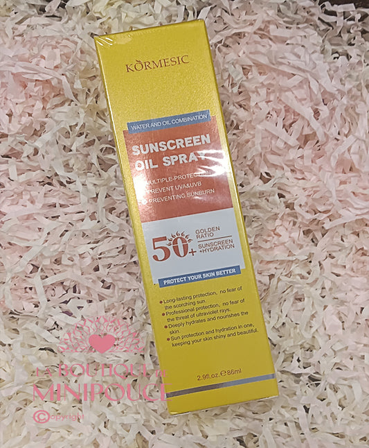 HUILE SOLAIRE À L'ALOE VERA 86ML. KORMESIC