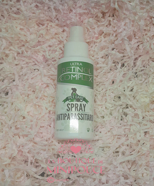 SPRAY ANTIPARASITAIRE POUR ANIMAUX DE COMPAGNIE 100ML. RETINOL COMPLEX