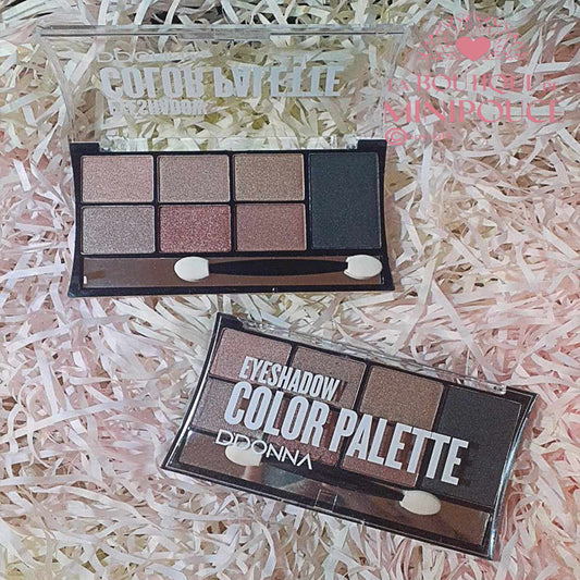 PALETTE DE FARDS A PAUPIERES MARRON - D'DONNA