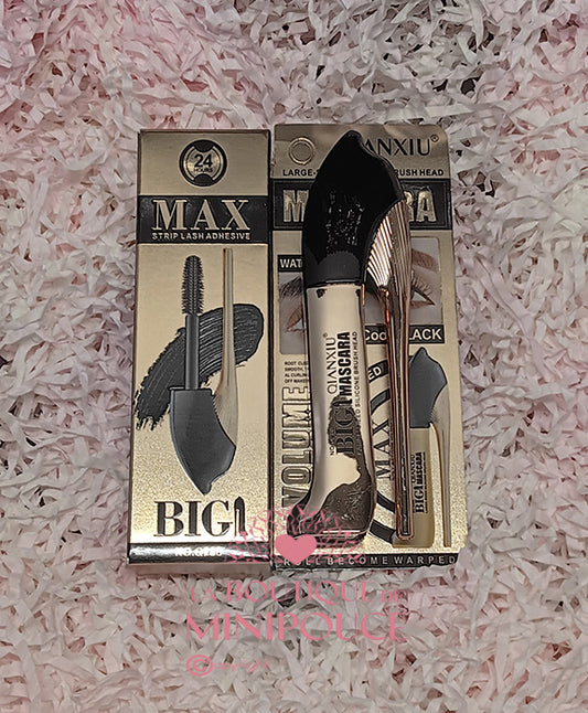 MASCARA WATERPROOF BIG MAXX BLACK QIANXIU