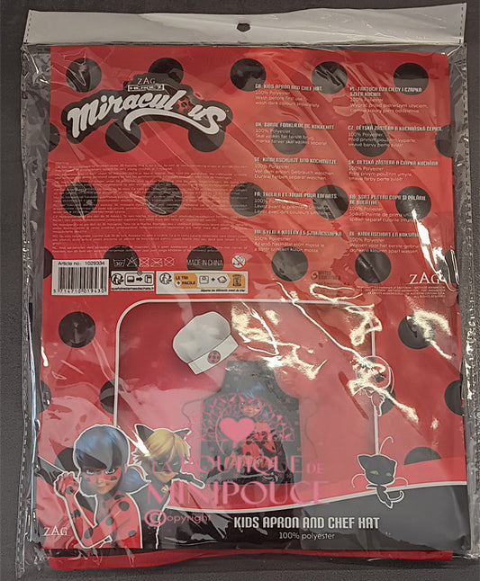 TABLIER 2 PIECE MIRACULOUS