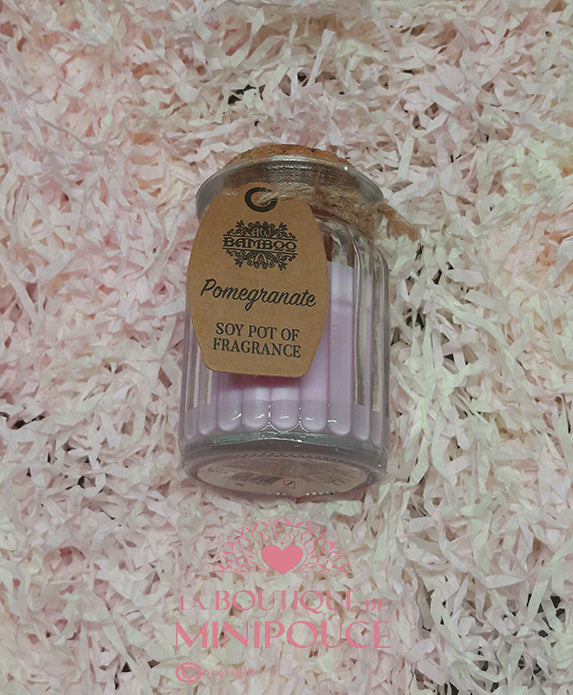 BOUGIES EN POT A LA CIRE DE SOJA -