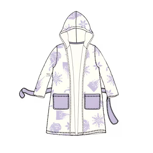 PEIGNOIR POUR ENFANTS 4-8 ANS  REINE DES NEIGES