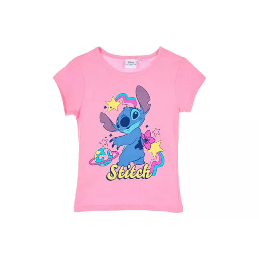 T-shirt enfant Disney Lilo & Stitch rose