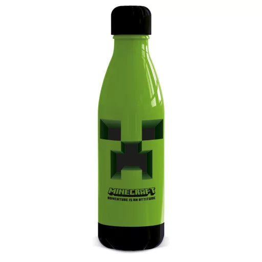 Gourde Minecraft Attitude en plastique, avec bouchon à vis – 660 ml