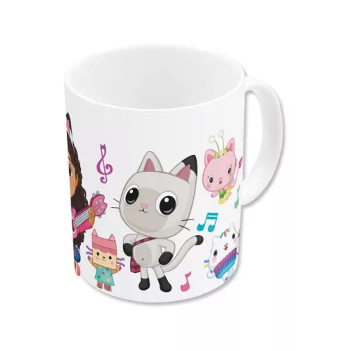 Mug en porcelaine Gabby's Dollhouse Music avec boîte cadeau – 235 ml