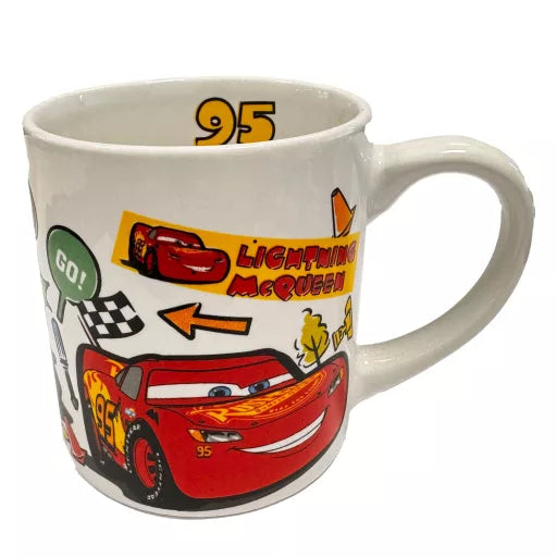 Mug en porcelaine Disney Cars Stickers avec boîte cadeau – 235 ml