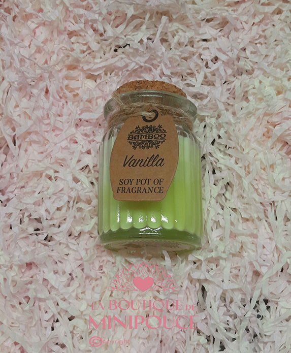 BOUGIES EN POT A LA CIRE DE SOJA -