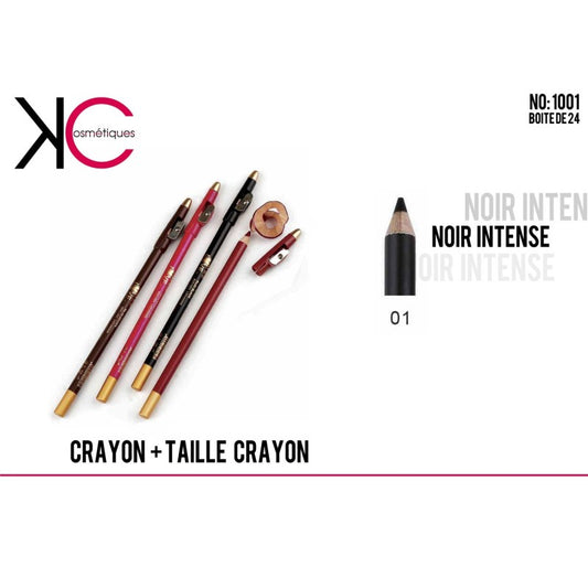 CRAYON + TAILLE CRAYON YES LOVE NOIR 1001 ( LÈVRES ET YEUX )