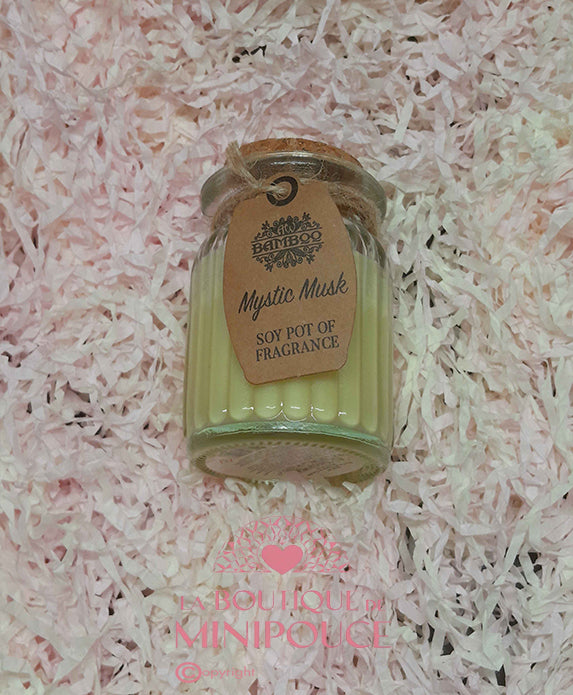 BOUGIES EN POT A LA CIRE DE SOJA -