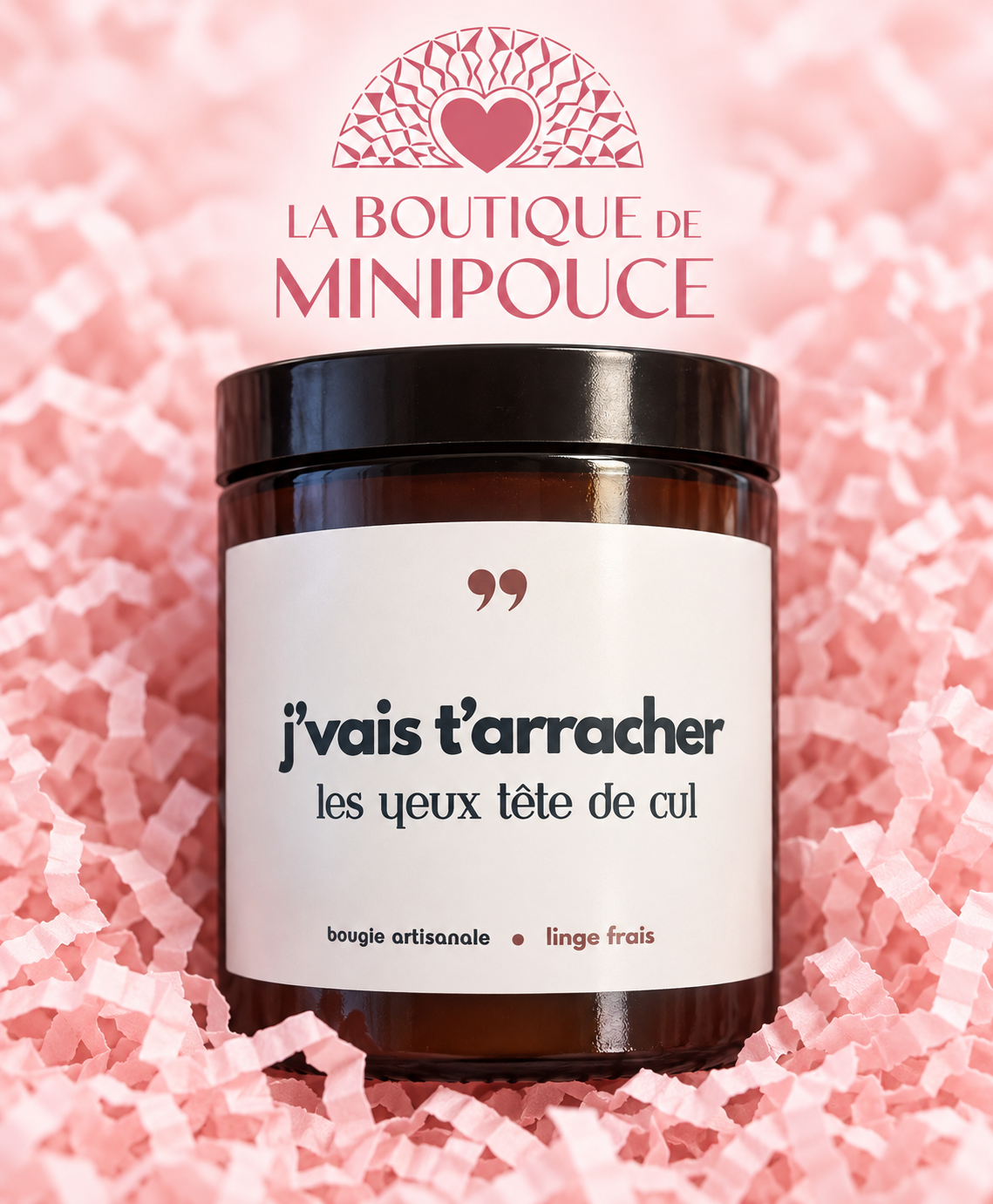 Bougies drôles à messages humoristiques – 5 modèles parfumés