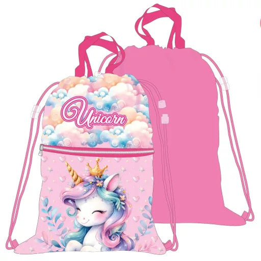 Sac de gym Deluxe Unicorn Clouds 45 cm
