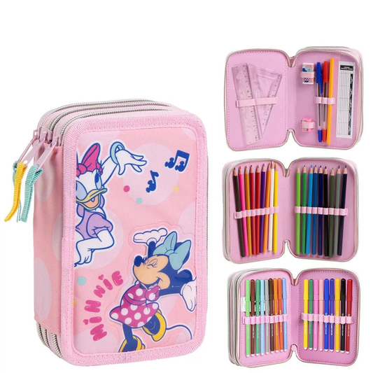 Trousse garnie Disney Minnie Music à 3 niveaux